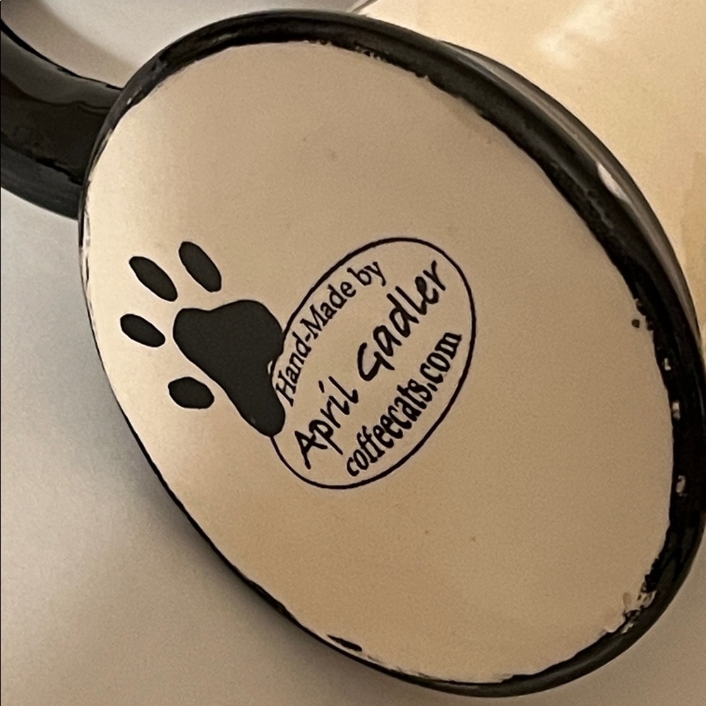 April Gadler. Handmade Black Cat Soap Dispenser. NWOT - Picture 4 of 4